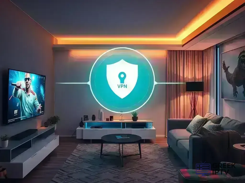 Secure streaming setup with VPN and security features