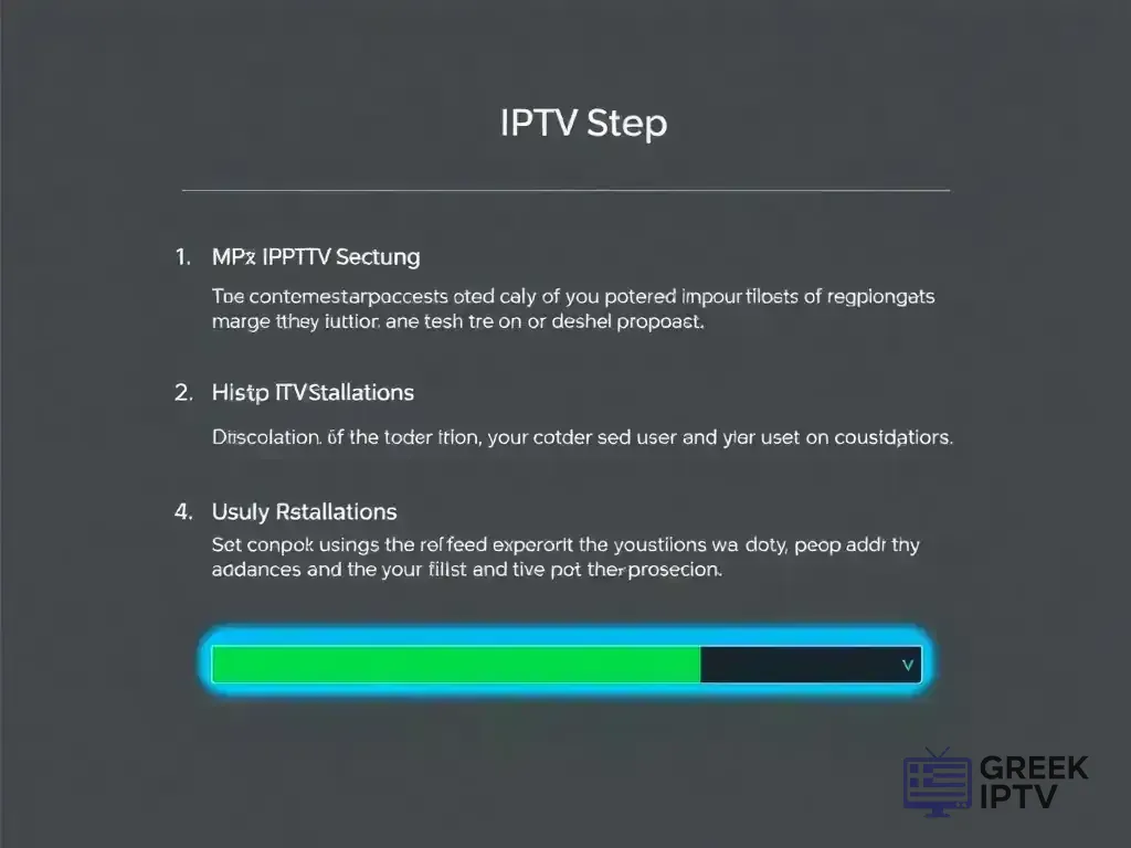 Step-by-step setup process for Greek IPTV